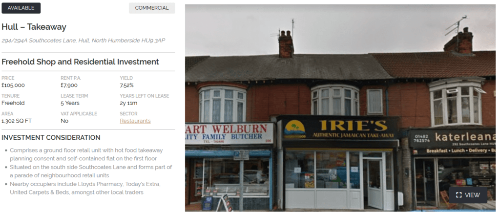 Commercial Property for Sale Near Me Hull