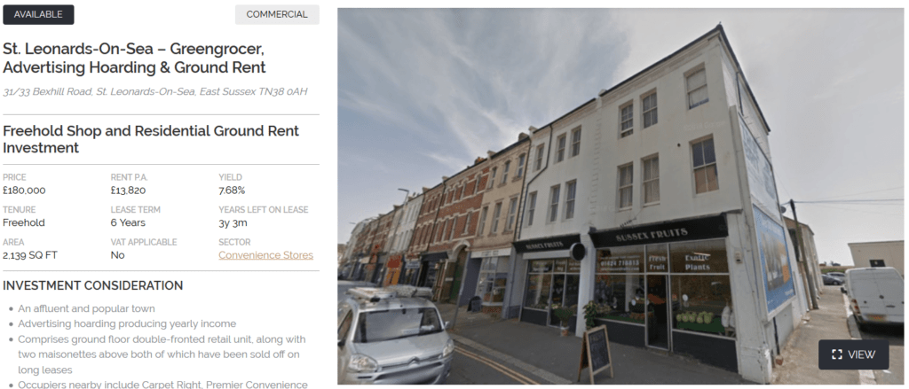 Commercial Property for Sale Near Me East Sussex