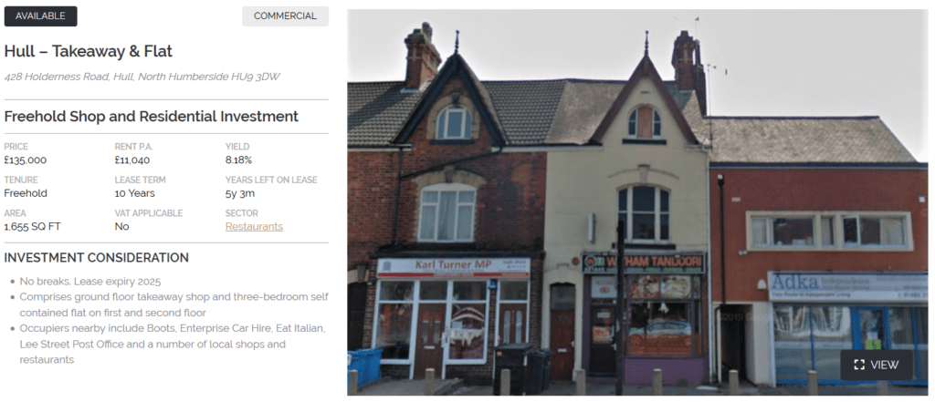 Commercial Property for Sale Near Me Hull