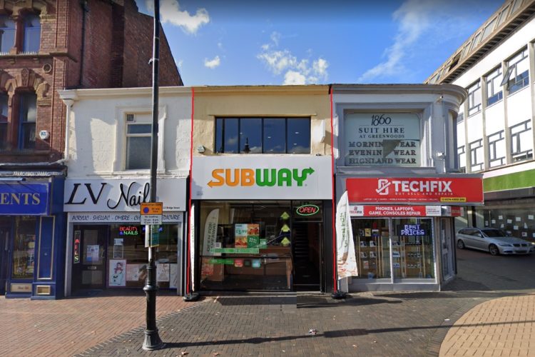 freehold restaurant Subway investment near me St Helens Merseyside