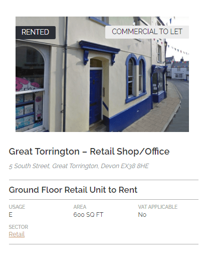 COMPLETED LEASE - 5 South Street, Great Torrington, Devon EX38 8HE - Garret