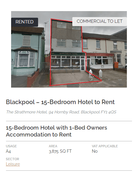 COMPLETED LEASE - The Strathmore Hotel, 94 Hornby Road, Blackpool FY1 4QS - Garret