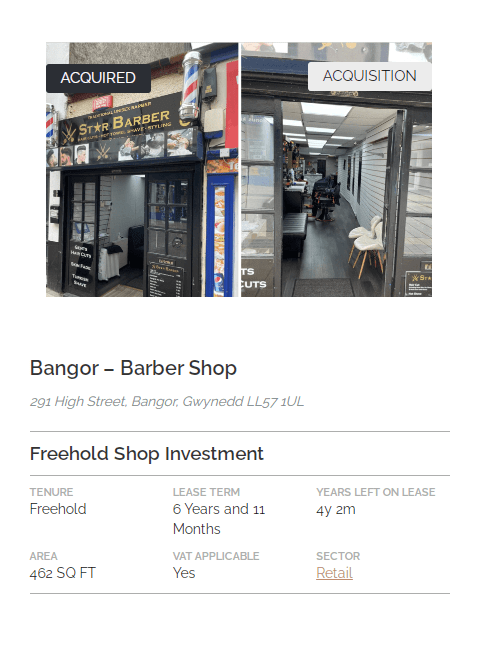 COMPLETED SALE – 291 High Street, Bangor, Gwynedd LL57 1UL - Garret