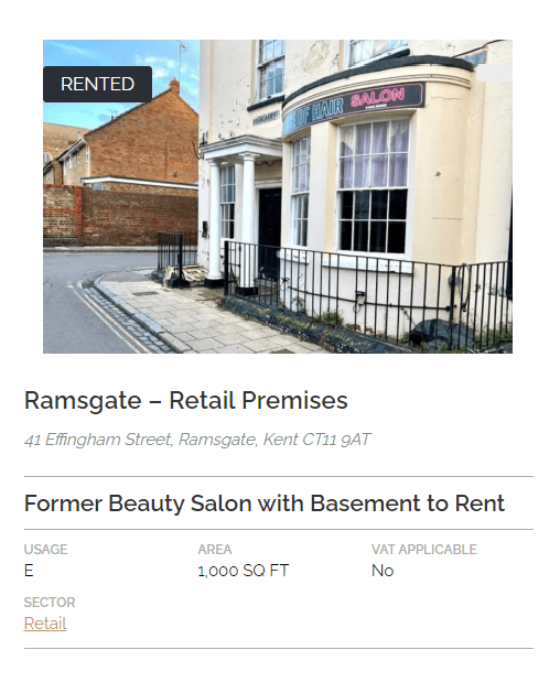 COMPLETED LEASE 41 Effingham Street, Ramsgate, Kent CT11 9AT Blue
