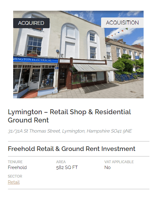 COMPLETED SALE - 31-31A St Thomas Street, Lymington, Hampshire SO41 9NE