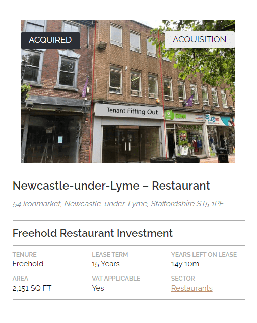 COMPLETED SALE - 54 Ironmarket, Newcastle-under-Lyme, Staffordshire ST5 1PE - Garret