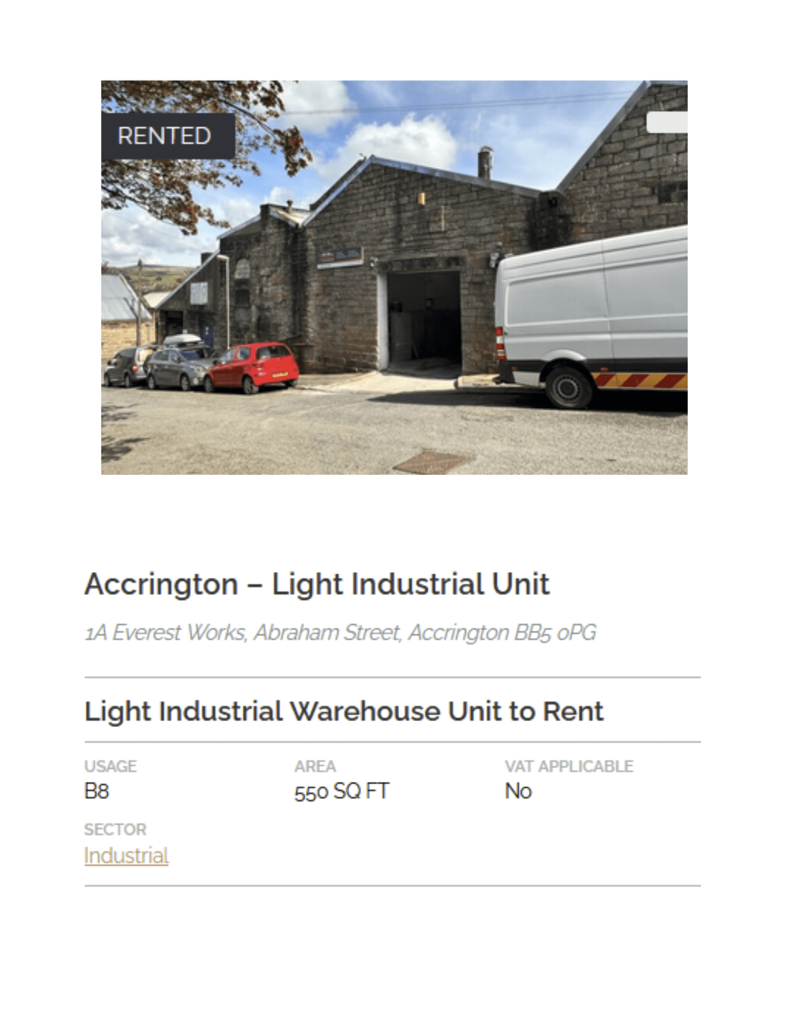 COMPLETED LEASE - 1A Everest Works, Abraham Street, Accrington BB5 0PG