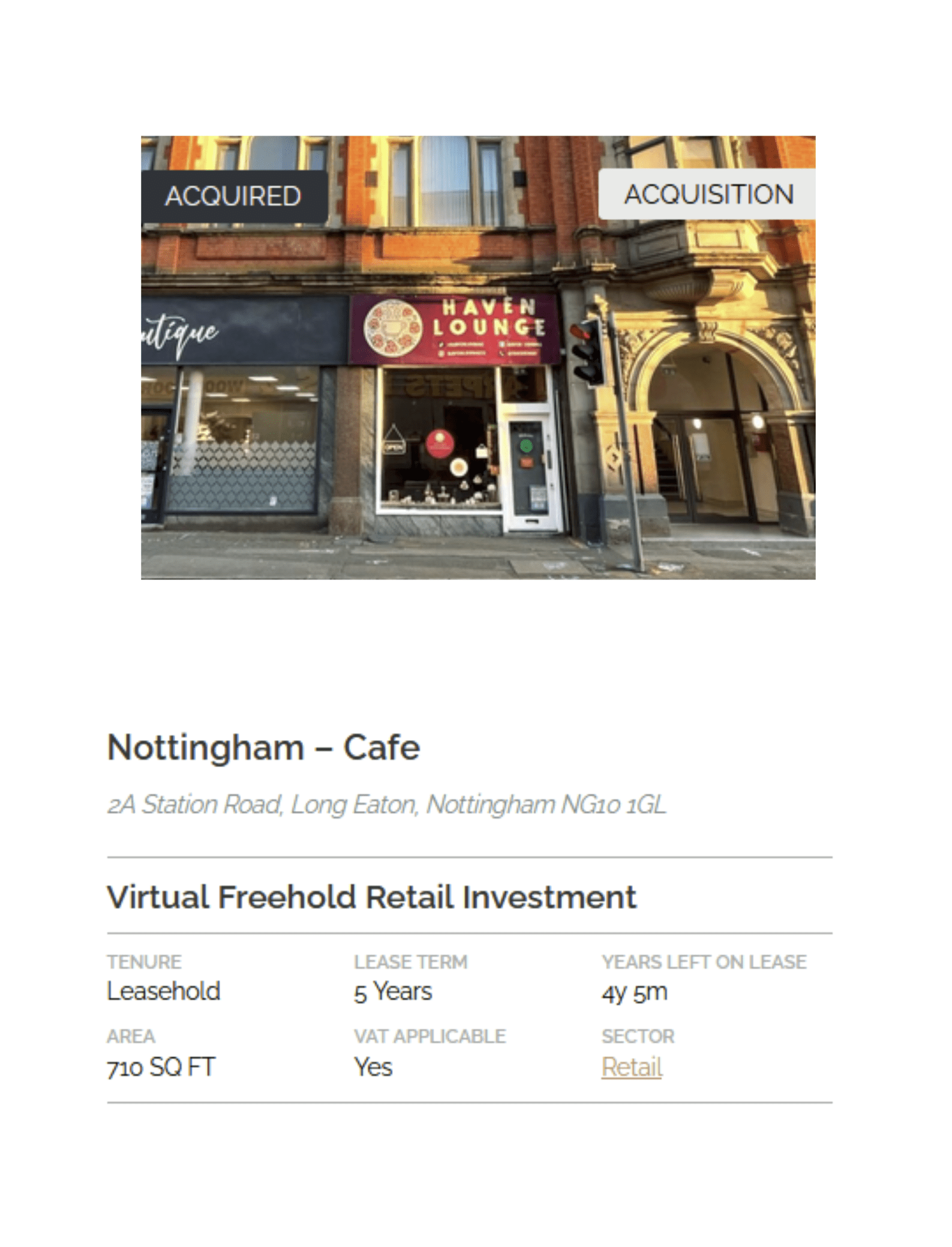 COMPLETED SALE - 2A New Central Building, Station Road, Long Eaton